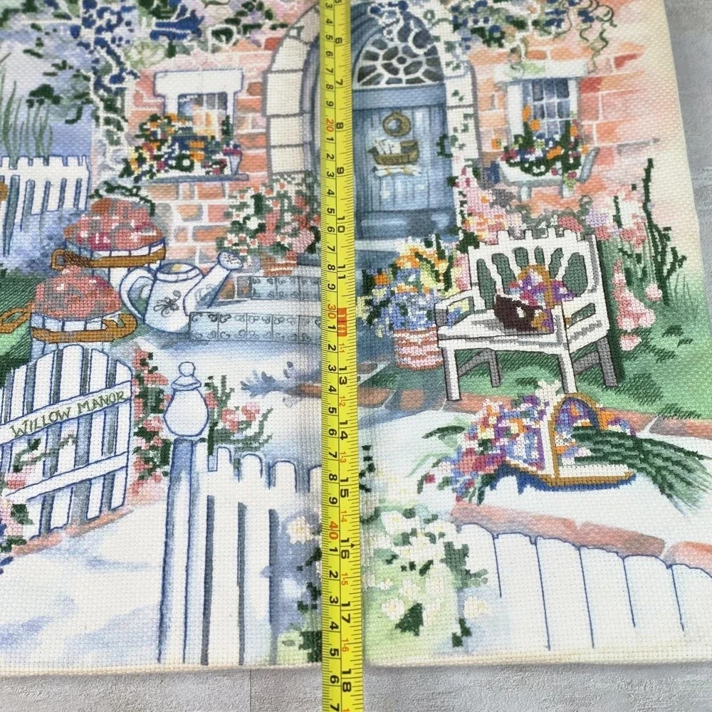 Finished Vtg Needlepoint Tapestry Candamar Design 
